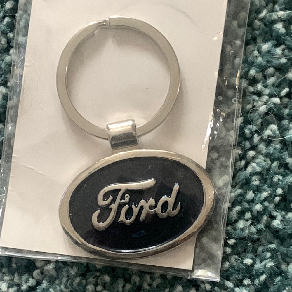 Ford Silver and Black Keychain